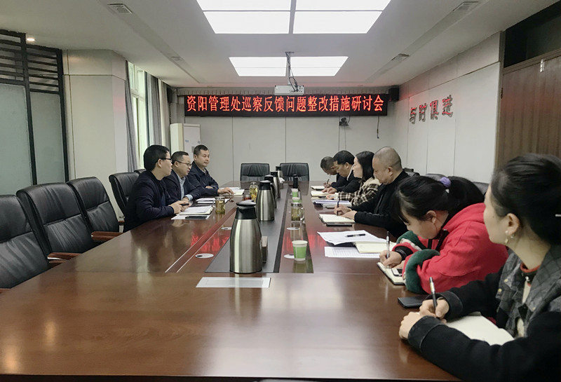 資陽管理處召開巡察反饋問題整改措施研討會