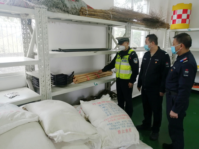 資陽管理處開展應急物資庫專項檢查