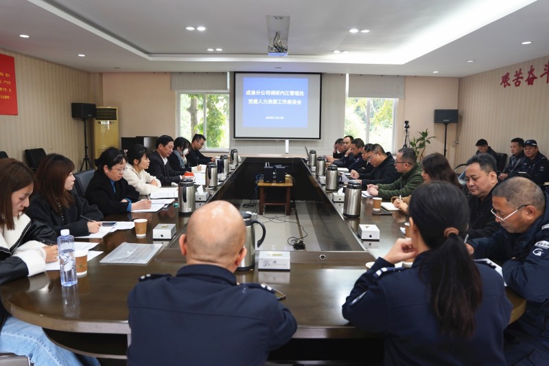 成渝分公司到各管理處開展黨建、人力資源等工作調研