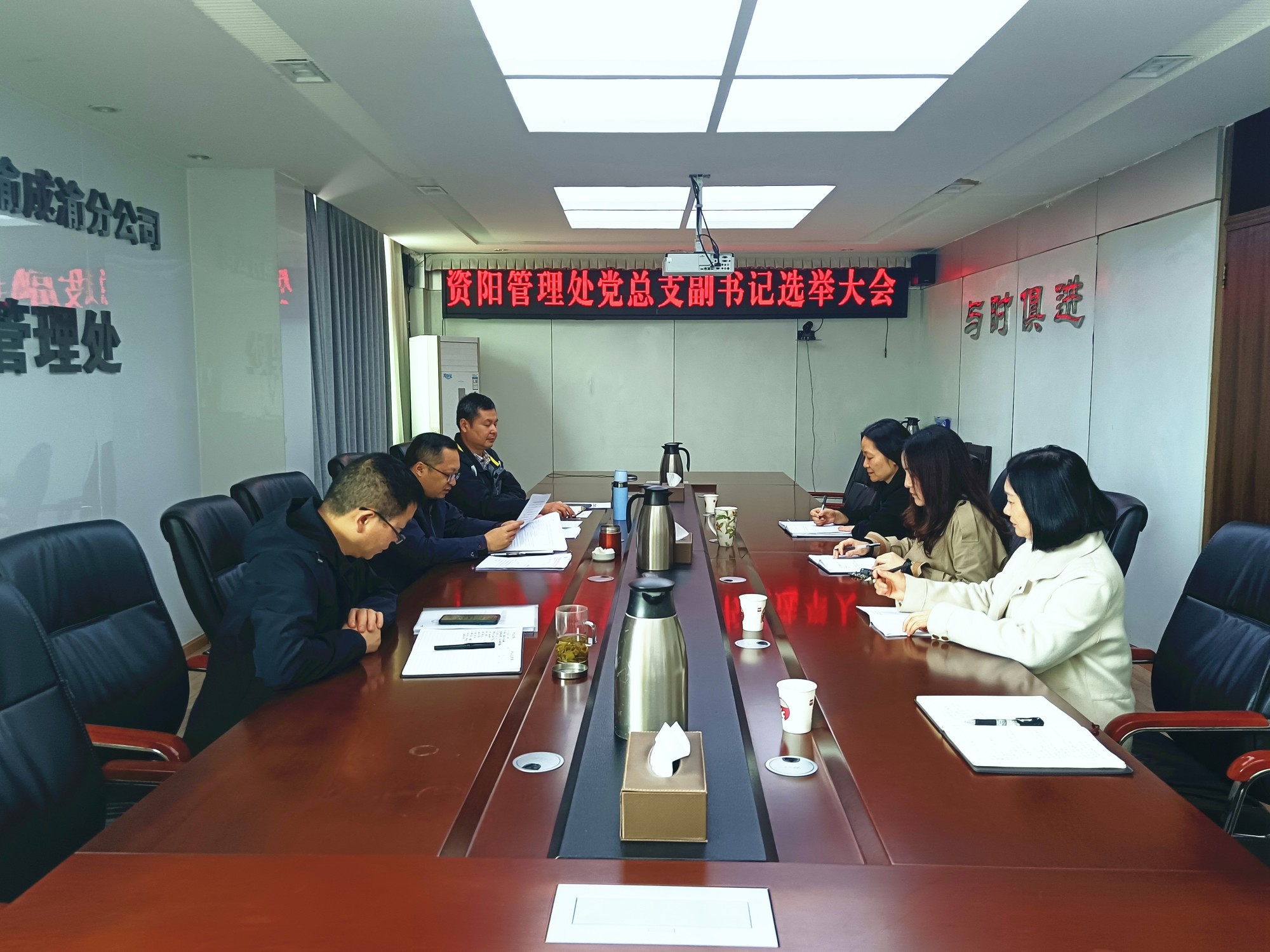 3.17+鄭媛+資陽(yáng)管理處黨總支圓滿(mǎn)完成副書(shū)記選舉工作