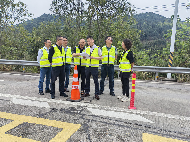 成渝分公司檢查成都管理處路域環境整治提升工作