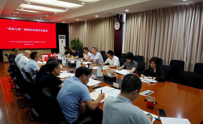 成渝分公司黨委召開“成渝之策”調查研究情況交流會