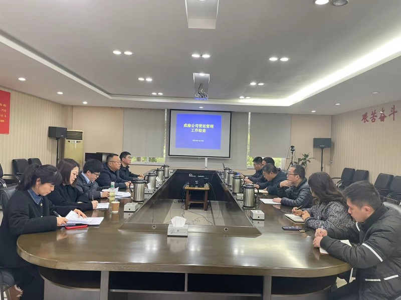 成渝公司到成渝分公司開展營運管理工作檢查